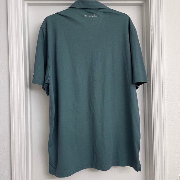 Travis Mathew Short Sleeve Polo Green Sz XL Rain Bird Golf Performance Preppy - Picture 2 of 8